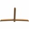 Ekena Millwork Bellingham Timber Gable Bracket, Western Red Cedar, 96"W x 60"H x 3 1/2"D x 5 1/2"F, 15/12 Pitch GBW096X60X0406BEL00SWR - alternate 2